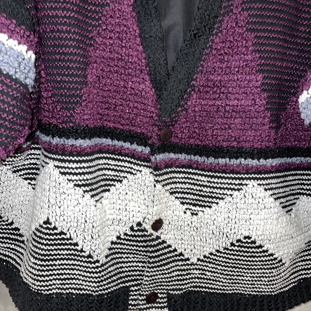 Bachrach Vintage USA Long Sleeve‎ Button Down Knit Lined Sweater Jacket Men's XL